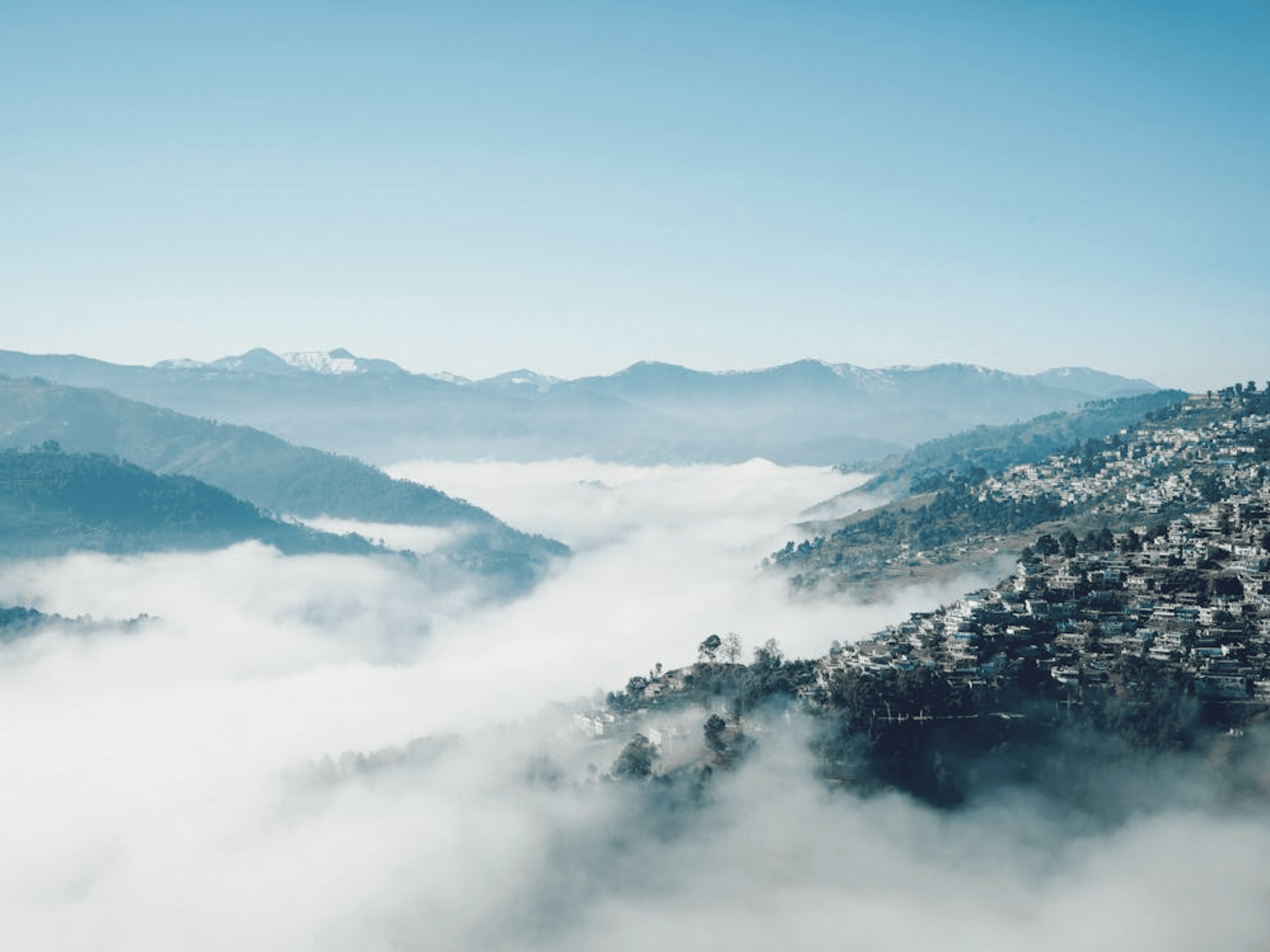 Scenic landscape in Mizoram